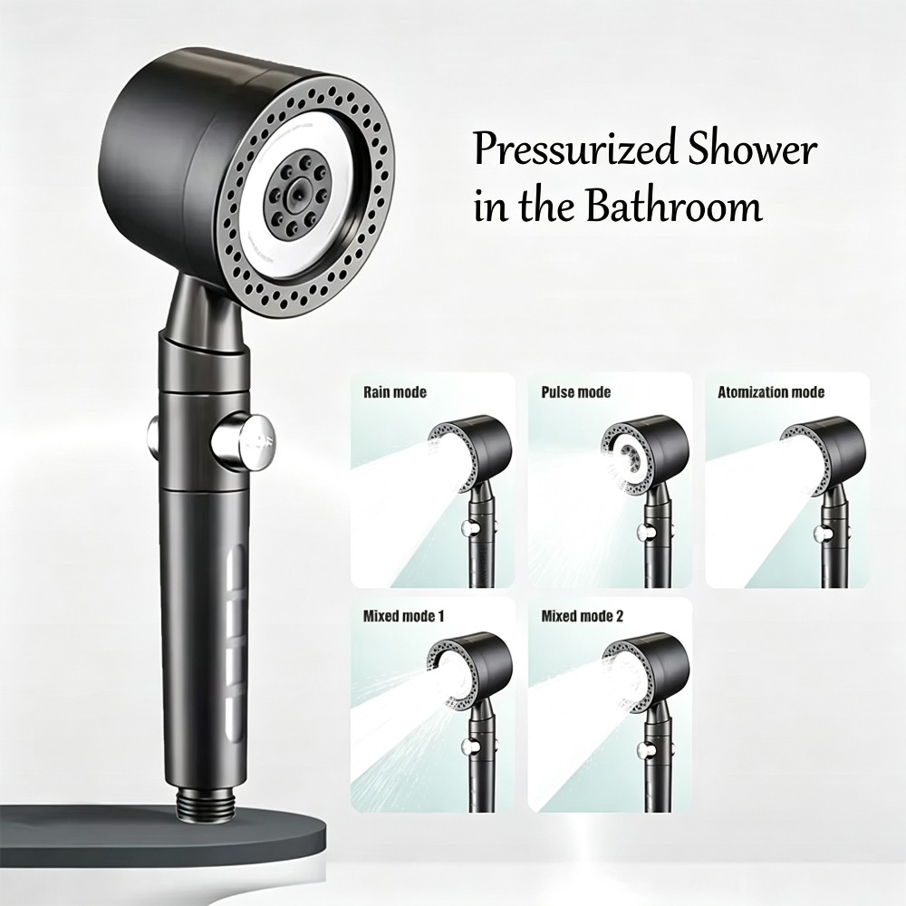 Home One Bathroom Accessories - رأس دش محمول عالي الضغط بتصميم