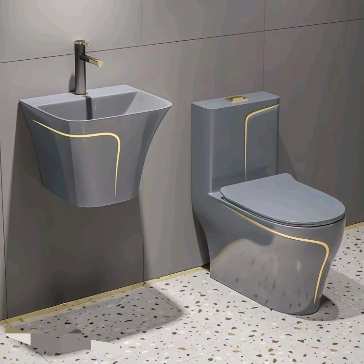 Home One Bathroom Accessories - مرحاض سيراميك حديث مزدوج التدفق من
