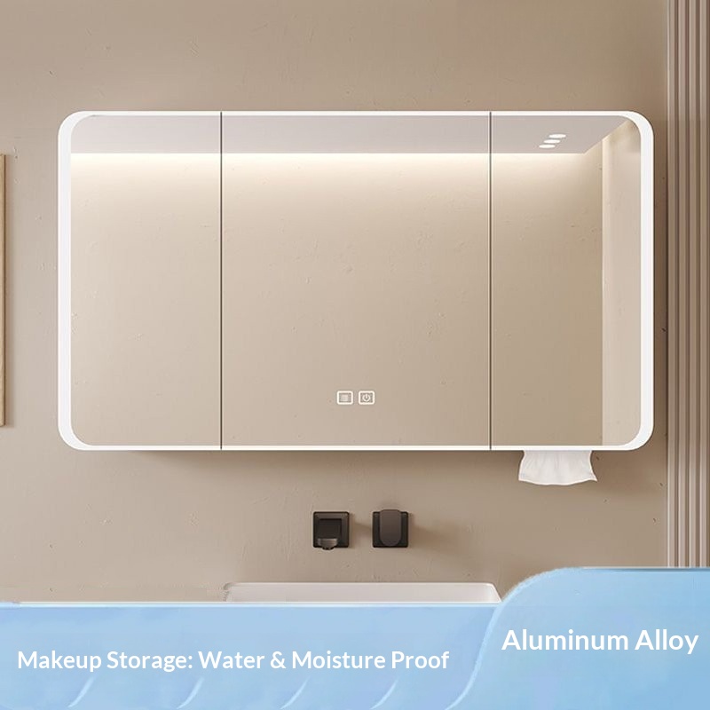 Bathroom Mirror Led - مرآة حمام ذكية LED مثبتة على