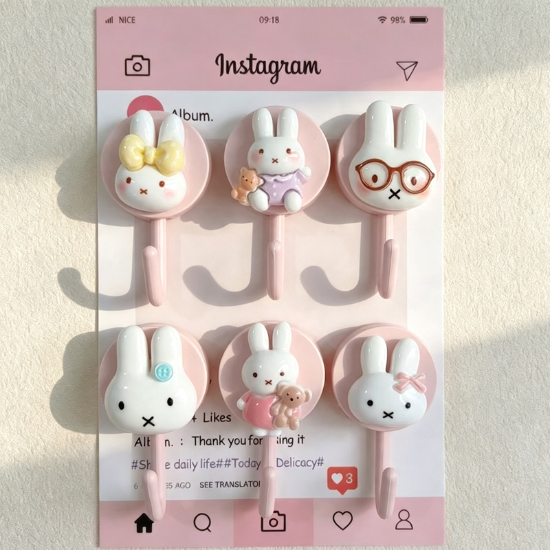 Home Edit Bathroom Organizer - خطاف لاصق ذاتي اللصق من ميفي