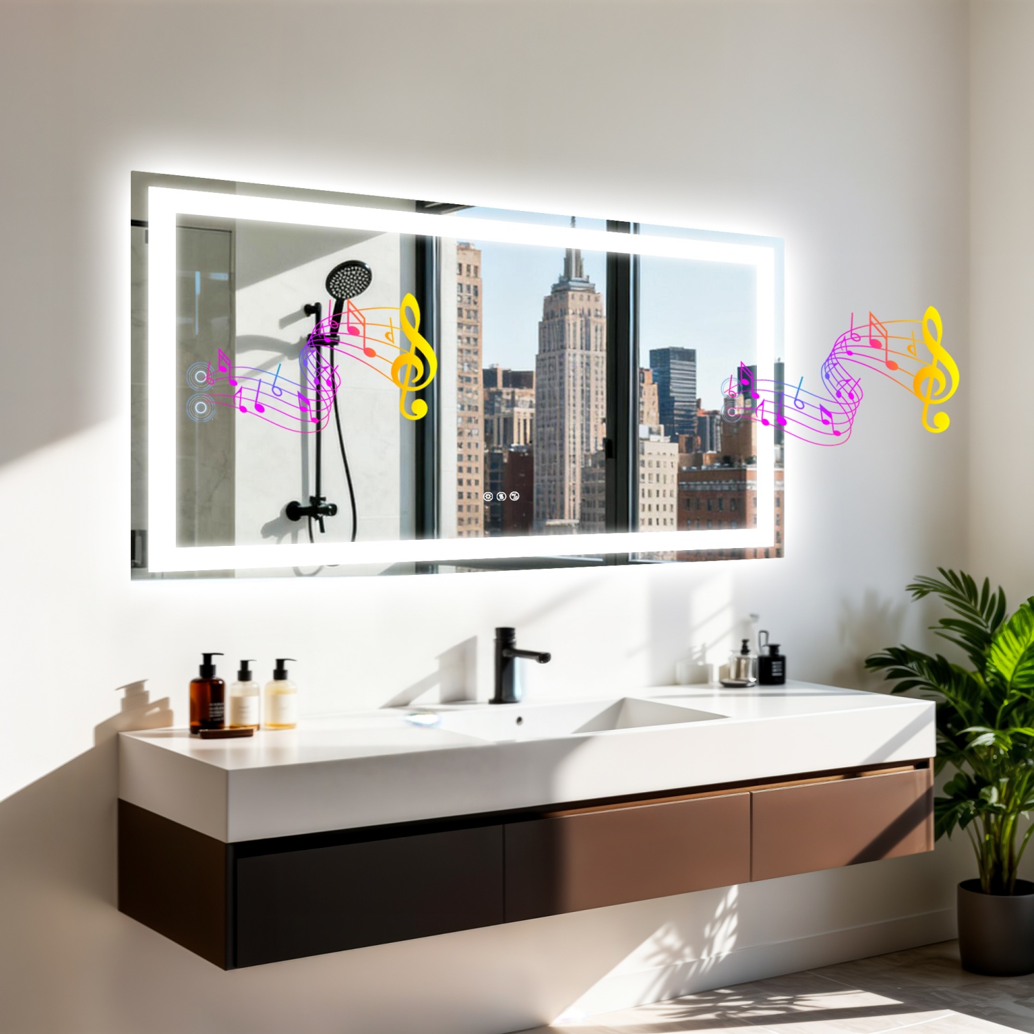 Zara Home Bathroom - 50/60/100/120 سنتيمتر LED مرآة حمام المدمج
