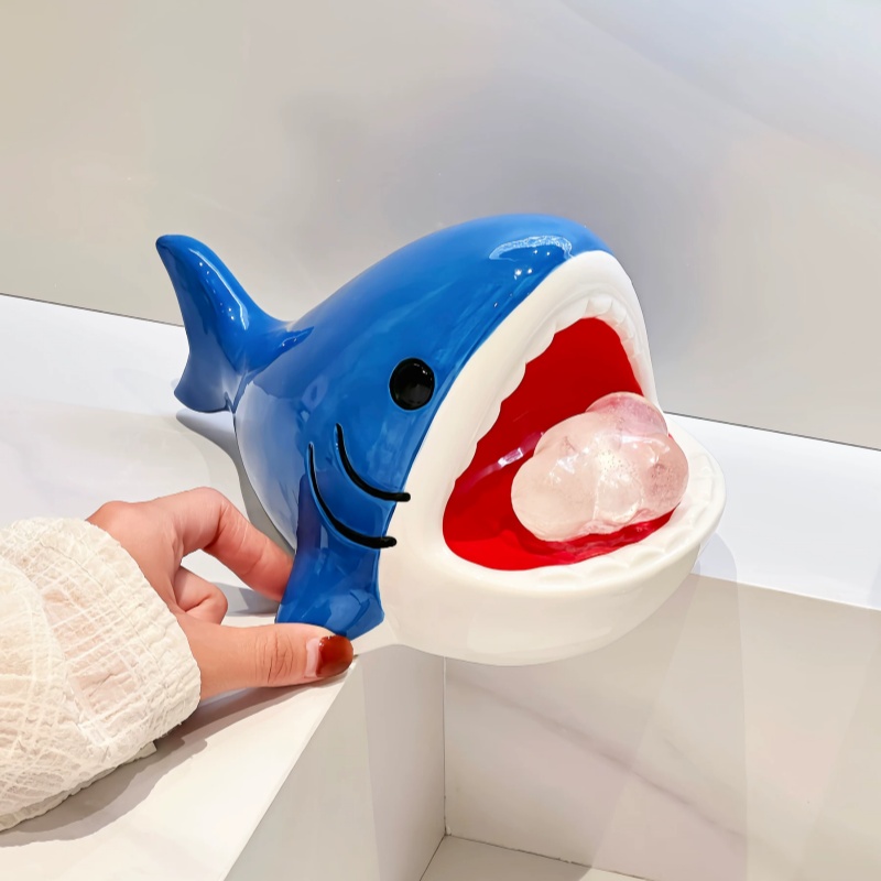 صندوق صابون على شكل سمكة قرش ك - مراجعة Home Edit Bathroom Storage وسعره