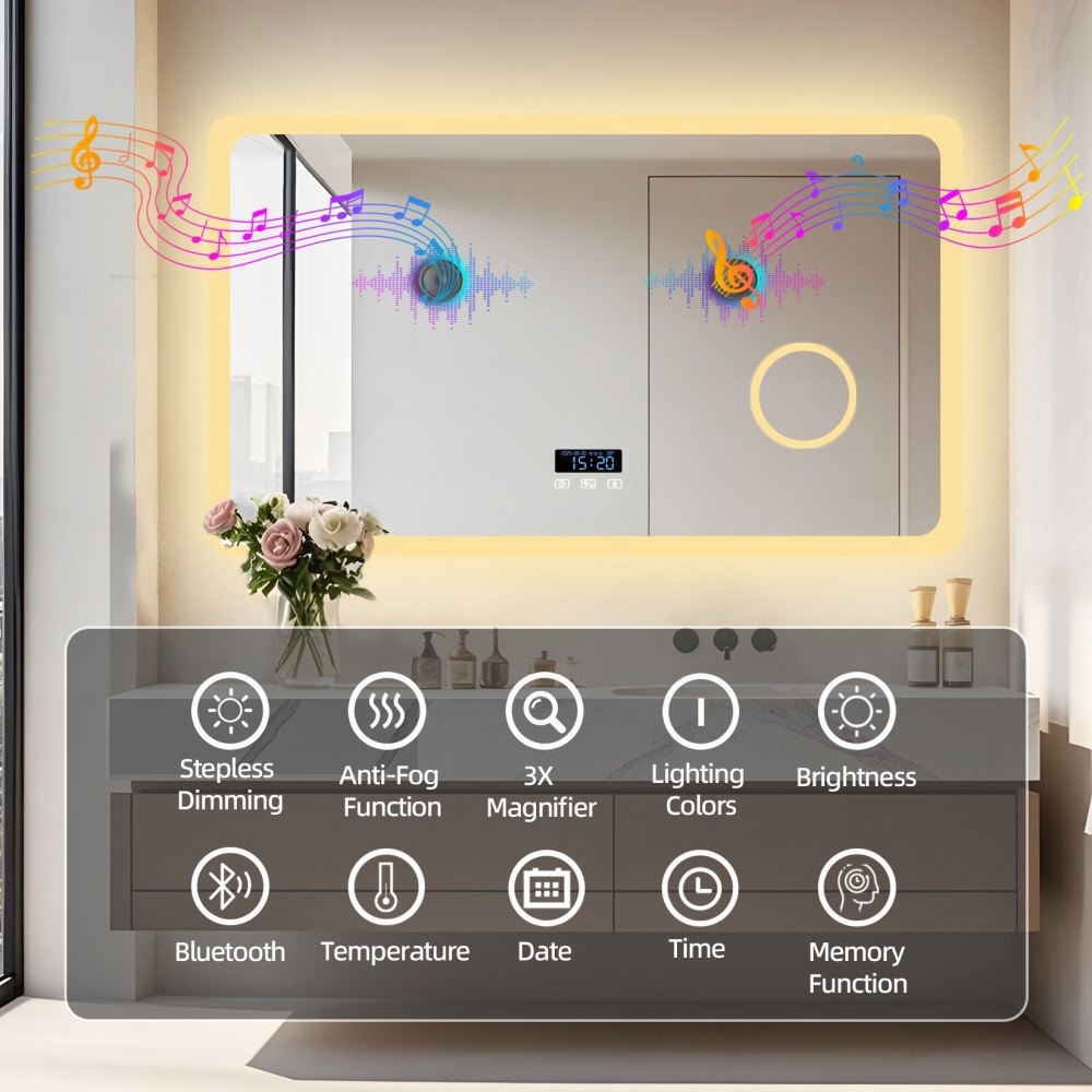 مرآة حمام LED بتقنية البلوتوث  - مراجعة Zara Home Bathroom وسعره