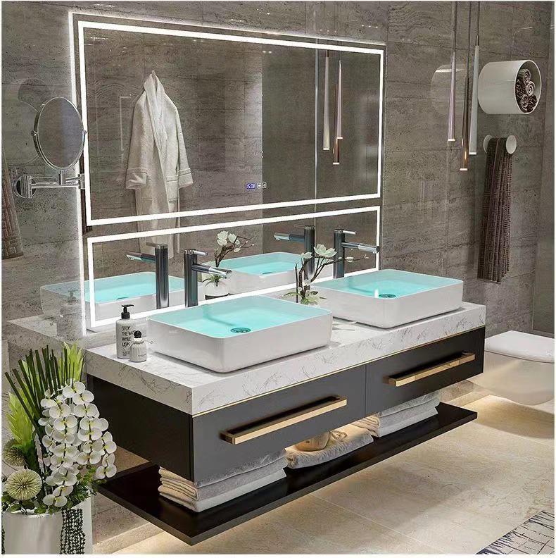 خزانة حمام فاخرة كبيرة مع مرآة - مراجعة Bathroom Mirror Led وسعره