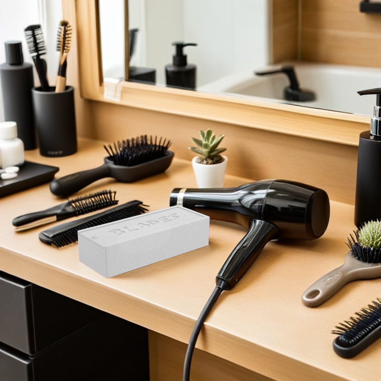 علبة تخزين بلاستيكية ذات قسمين - مراجعة Home One Bathroom Accessories وسعره