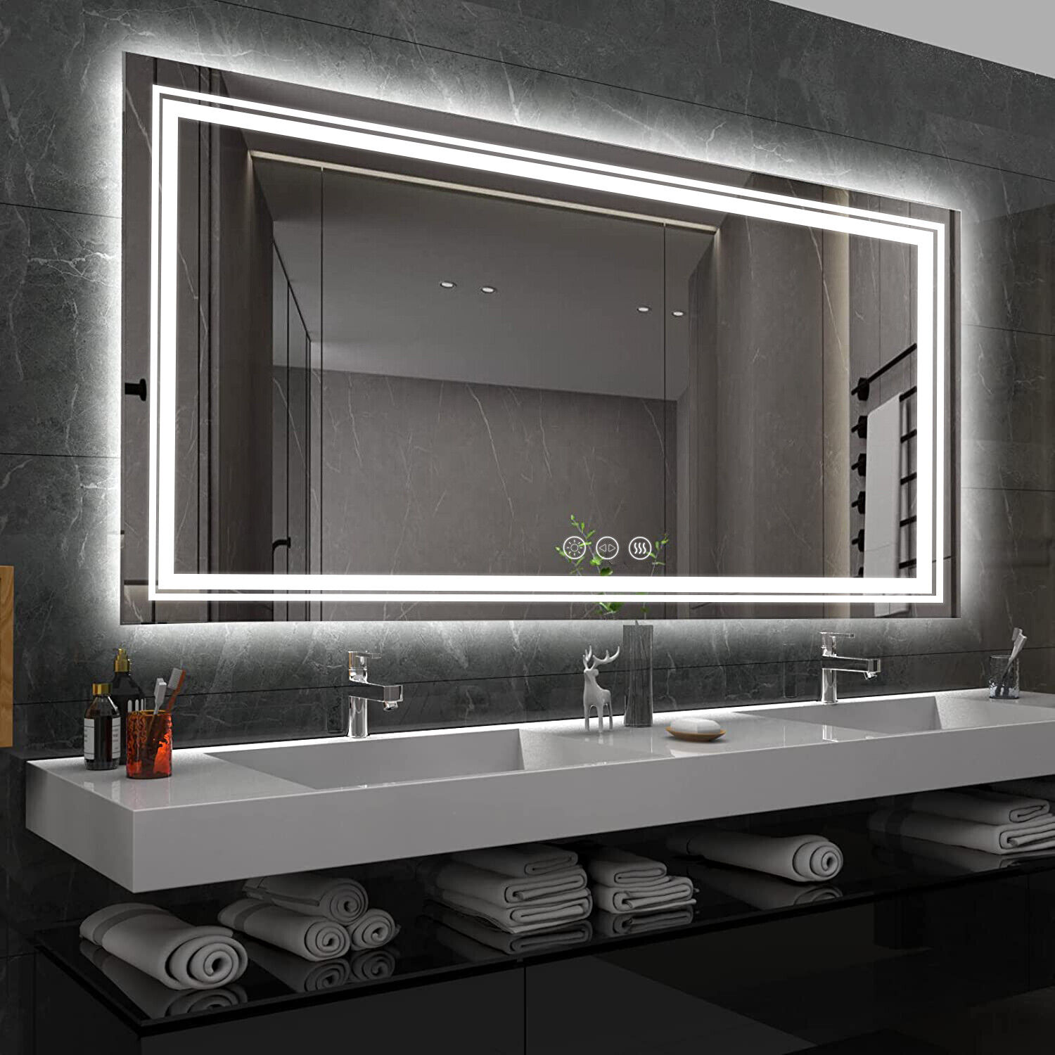 اضافية كبيرة مستطيل مرآة حمام  - مراجعة Zara Home Bathroom وسعره