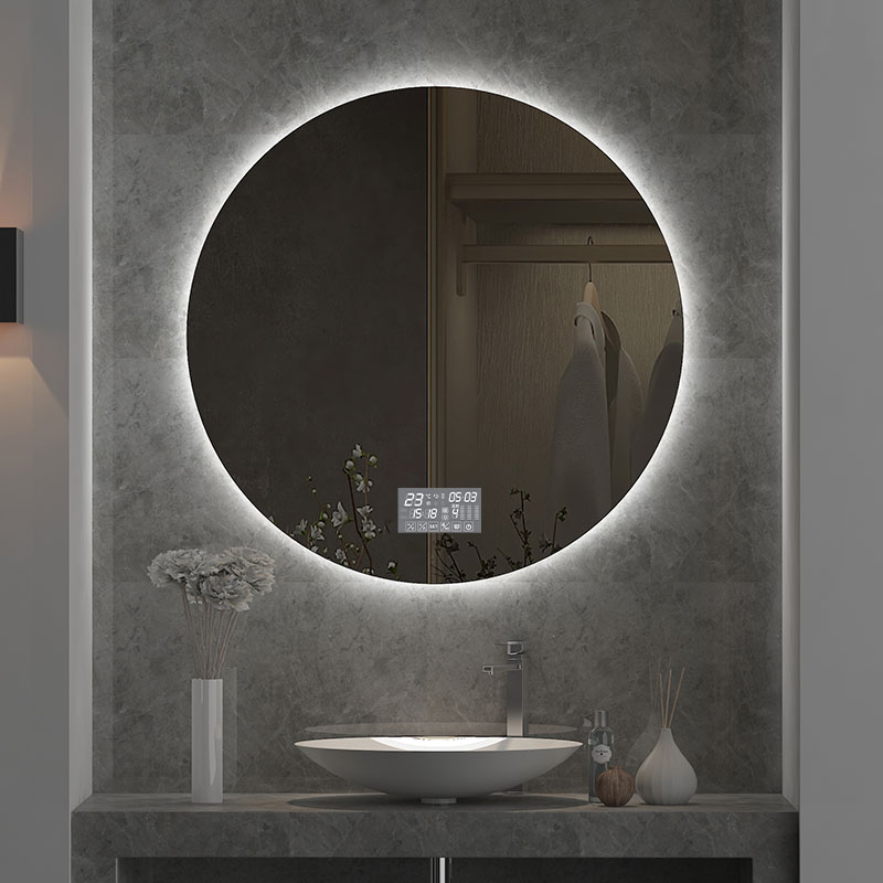مرآة حمام دائرية بقطر 70 سم، م - مراجعة Bathroom Mirror Led وسعره