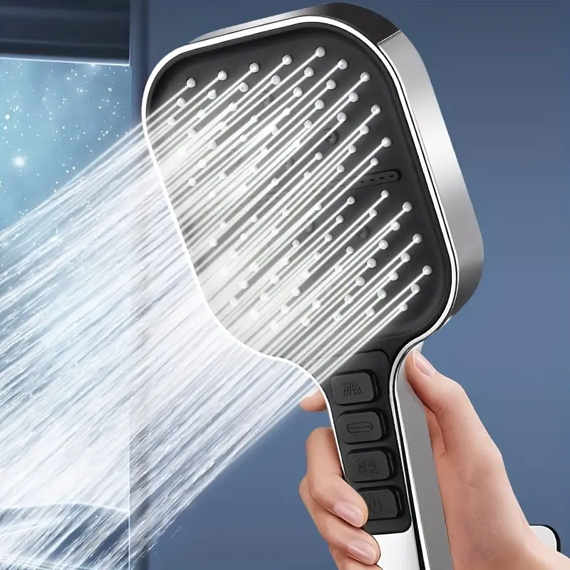 7 إعدادات رأس دش محمول باليد ب - مراجعة Home One Bathroom Accessories وسعره