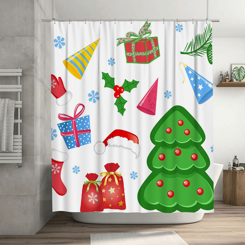 TU دش الستار عيد الميلاد الغاب - مراجعة Home Bathroom Ideas وسعره