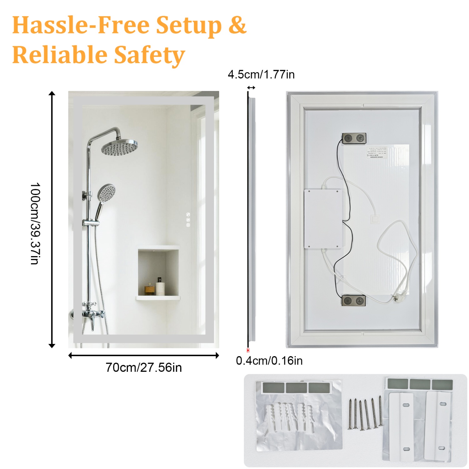 50/60/100/120 سنتيمتر LED مرآة - مراجعة Zara Home Bathroom وسعره