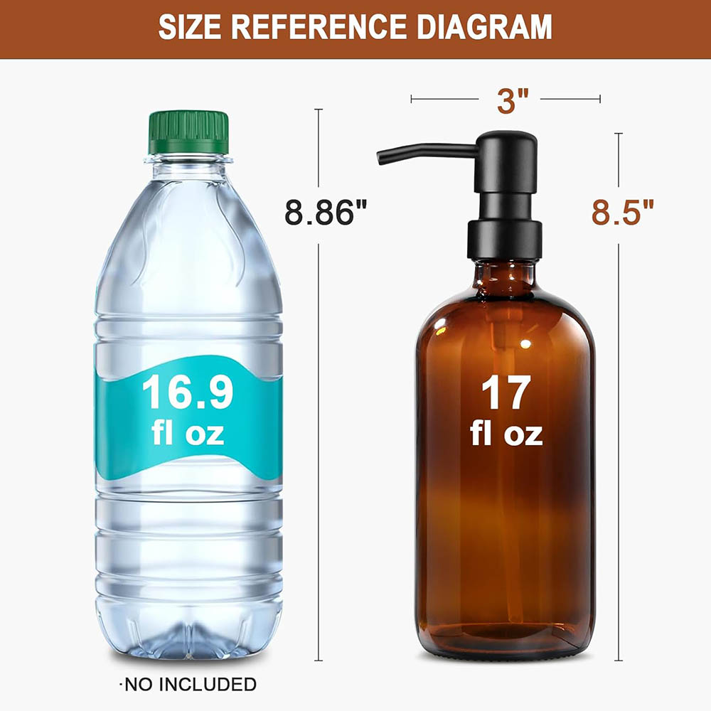 موزع صابون زجاجي كهرماني، عبوت - مراجعة Soap Dispenser Pump وسعره